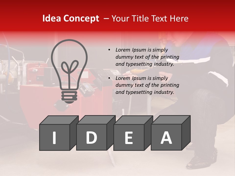 Technology Thermostat Gas PowerPoint Template