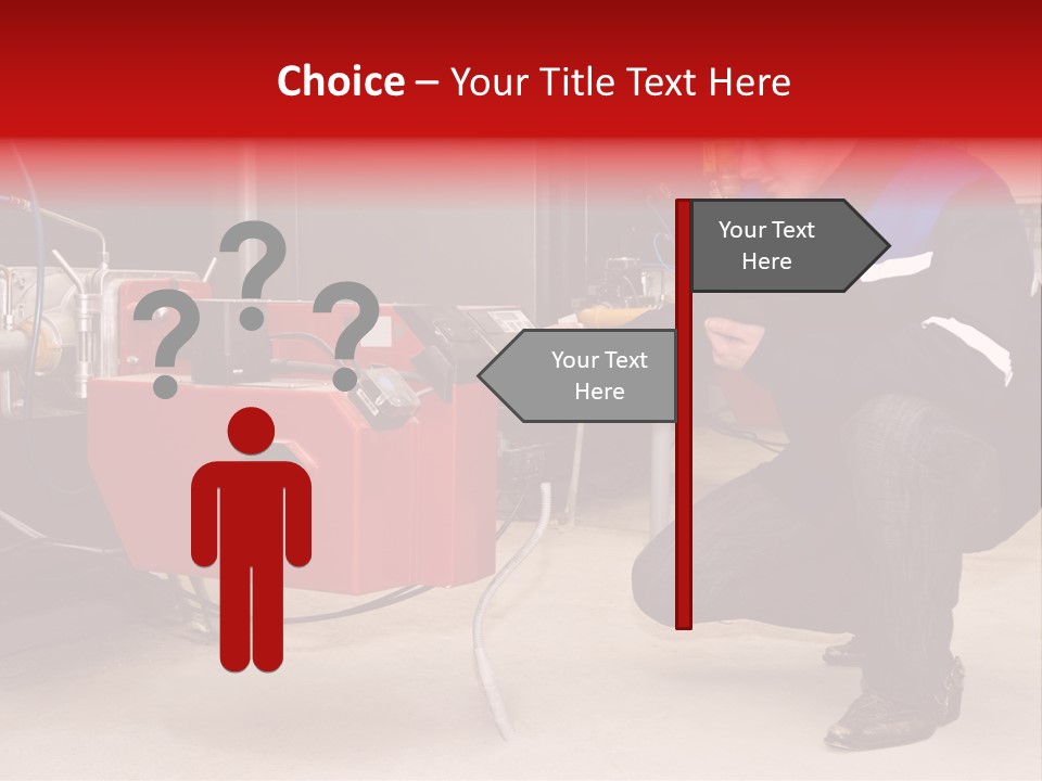 Technology Thermostat Gas PowerPoint Template
