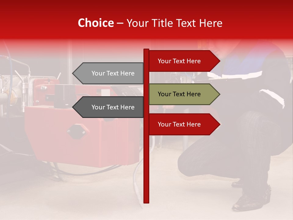 Technology Thermostat Gas PowerPoint Template