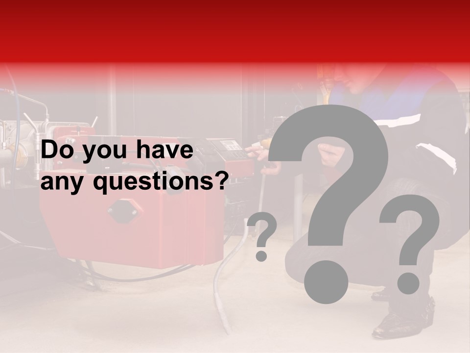 Technology Thermostat Gas PowerPoint Template