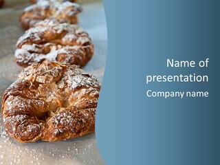 Breakfast Almond Baked PowerPoint Template