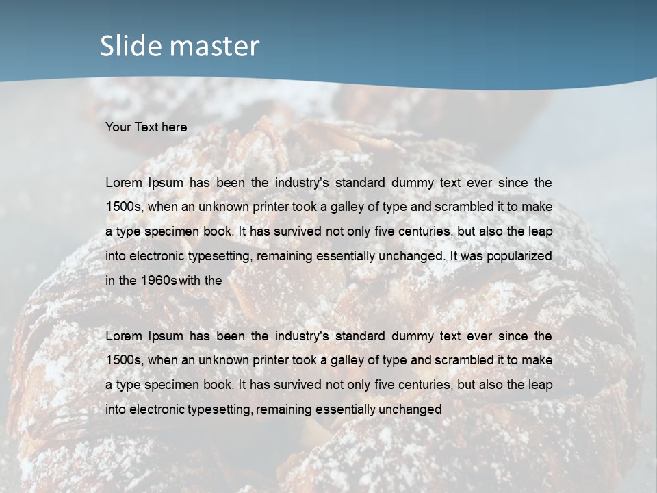 Breakfast Almond Baked PowerPoint Template