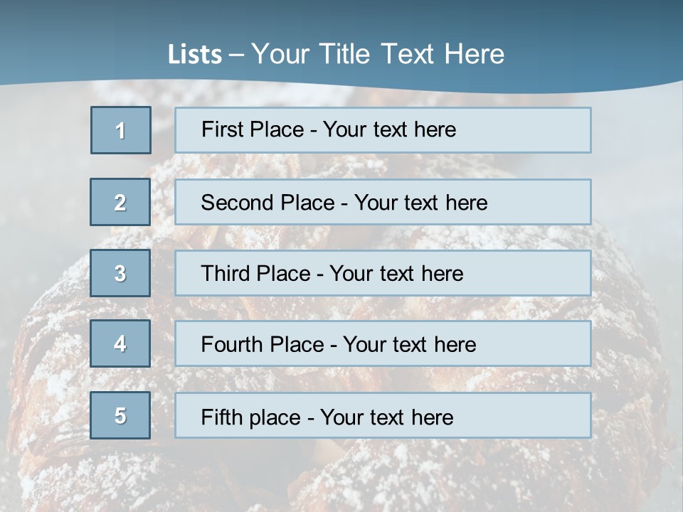 Breakfast Almond Baked PowerPoint Template