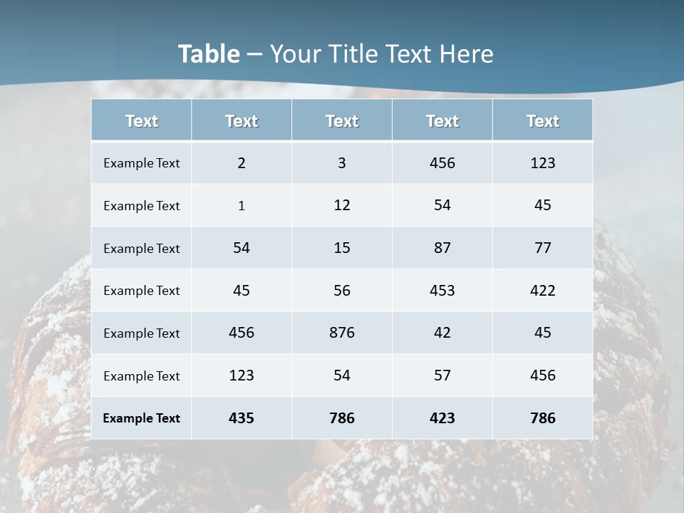 Breakfast Almond Baked PowerPoint Template
