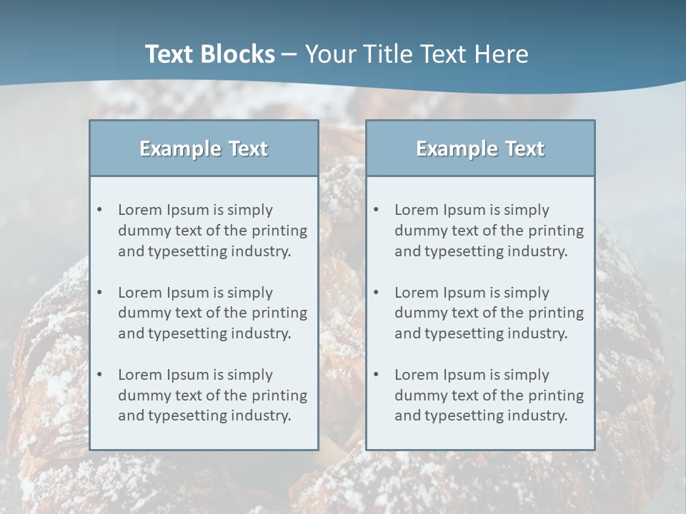 Breakfast Almond Baked PowerPoint Template