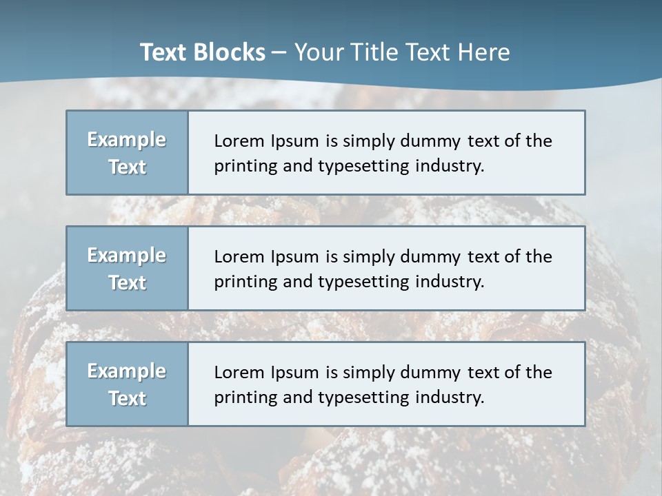 Breakfast Almond Baked PowerPoint Template