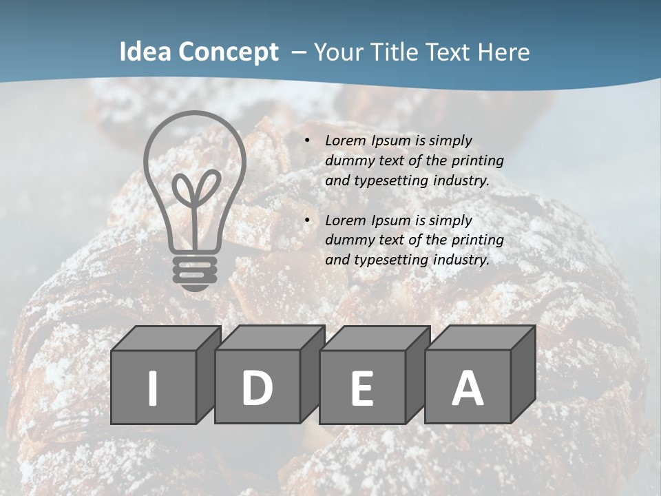 Breakfast Almond Baked PowerPoint Template