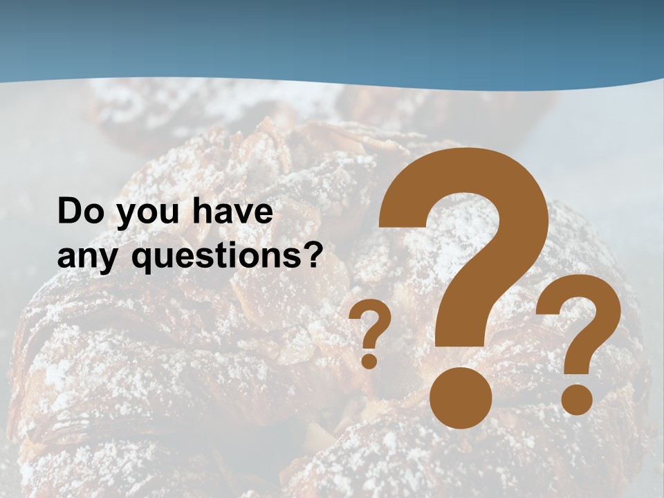 Breakfast Almond Baked PowerPoint Template