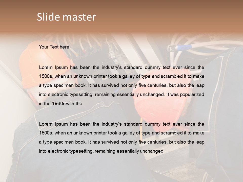 Laborer Industrial Two PowerPoint Template