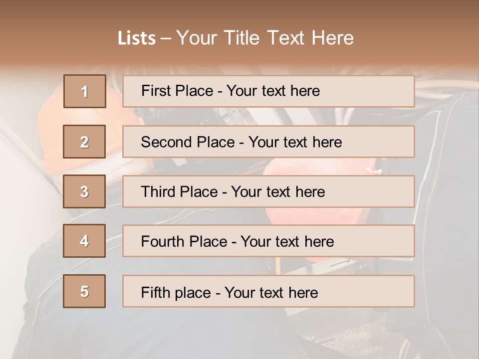 Laborer Industrial Two PowerPoint Template
