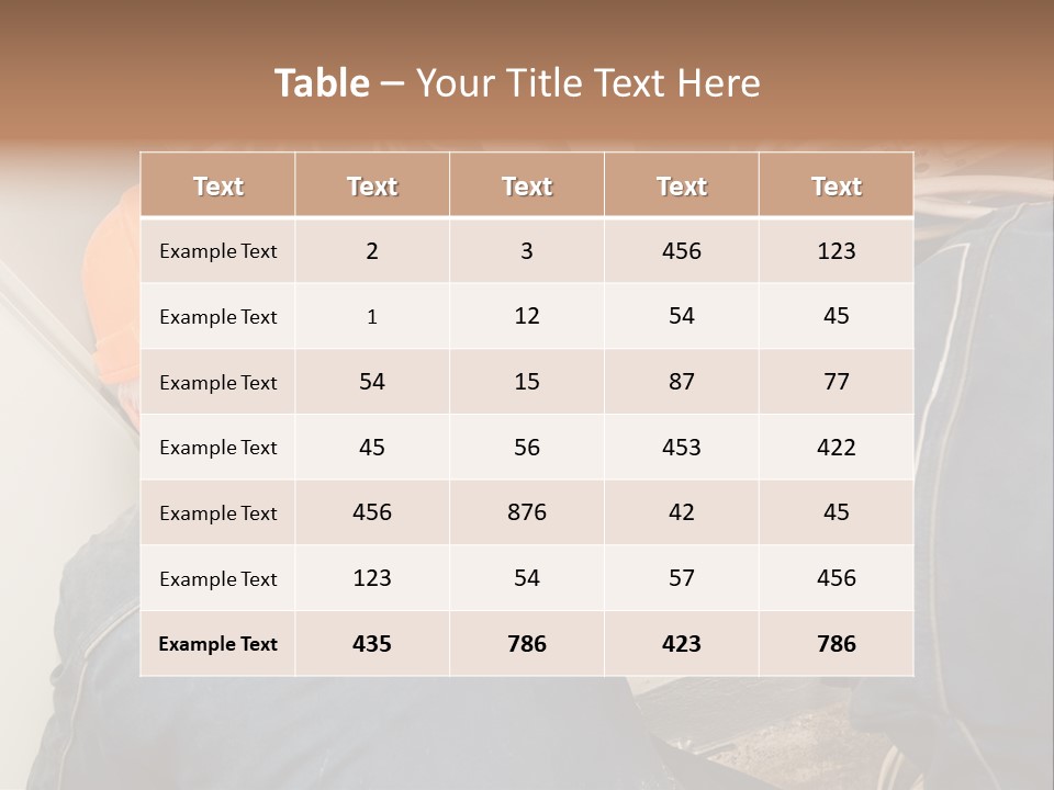 Laborer Industrial Two PowerPoint Template