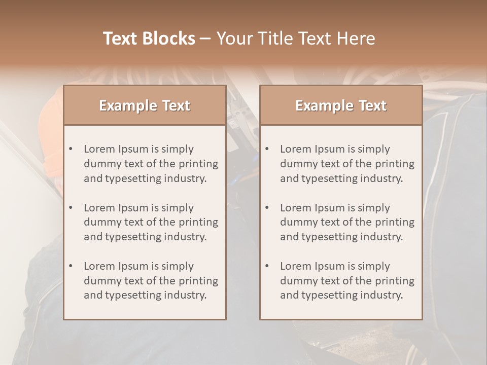 Laborer Industrial Two PowerPoint Template