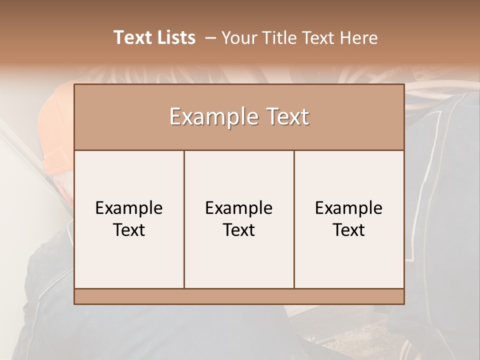Laborer Industrial Two PowerPoint Template