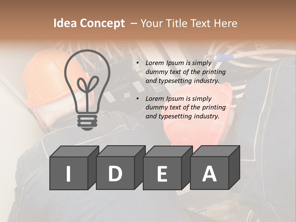 Laborer Industrial Two PowerPoint Template