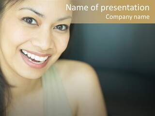 Laughing Mid Image PowerPoint Template