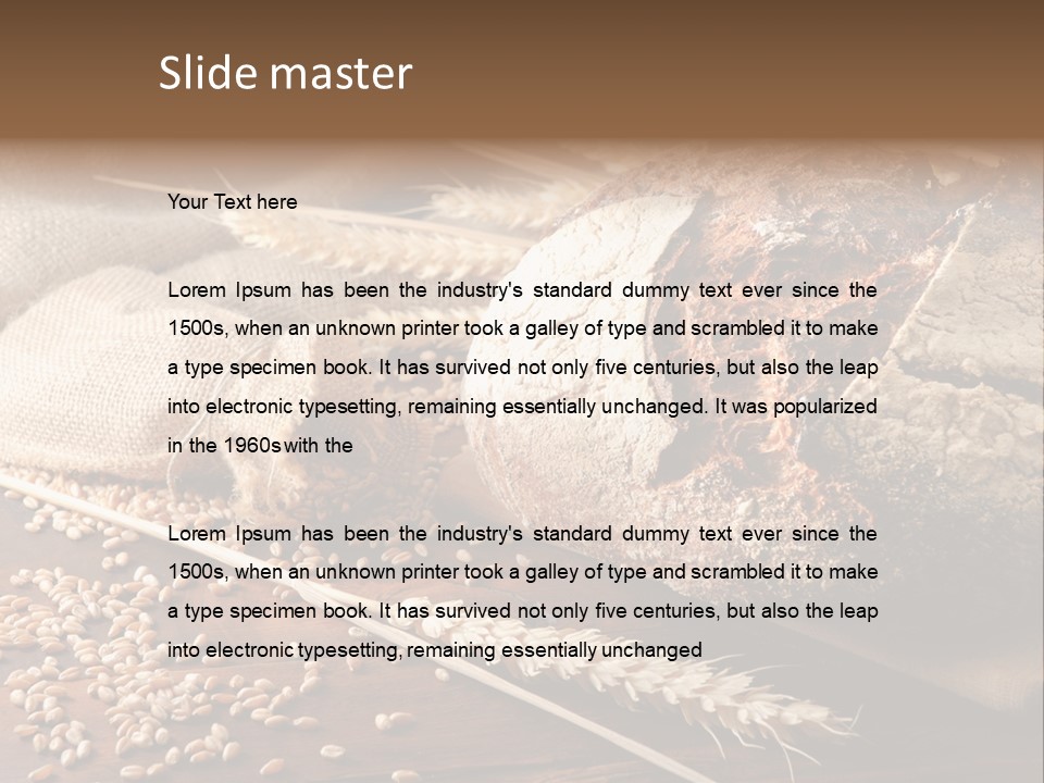 Beauty Cereal Homemade PowerPoint Template