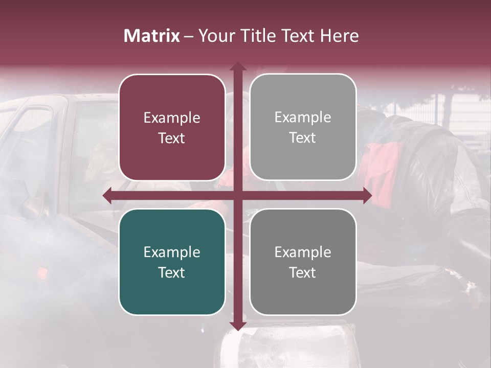 Lying Wet Windshield PowerPoint Template