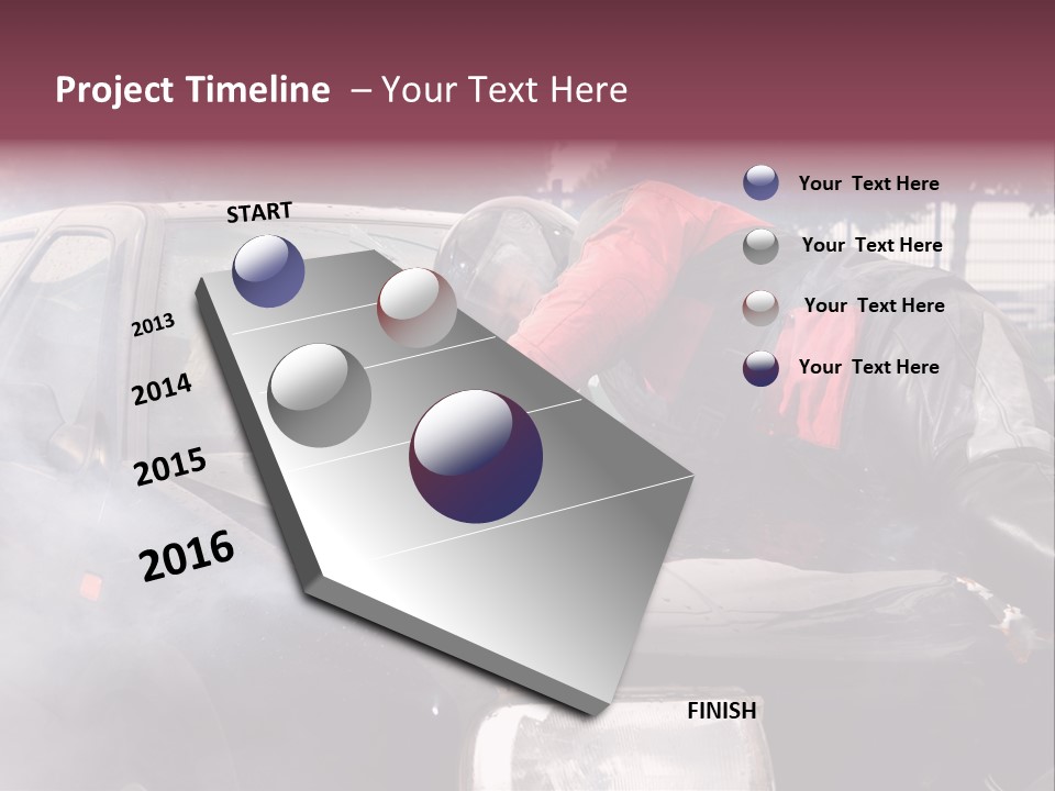 Lying Wet Windshield PowerPoint Template