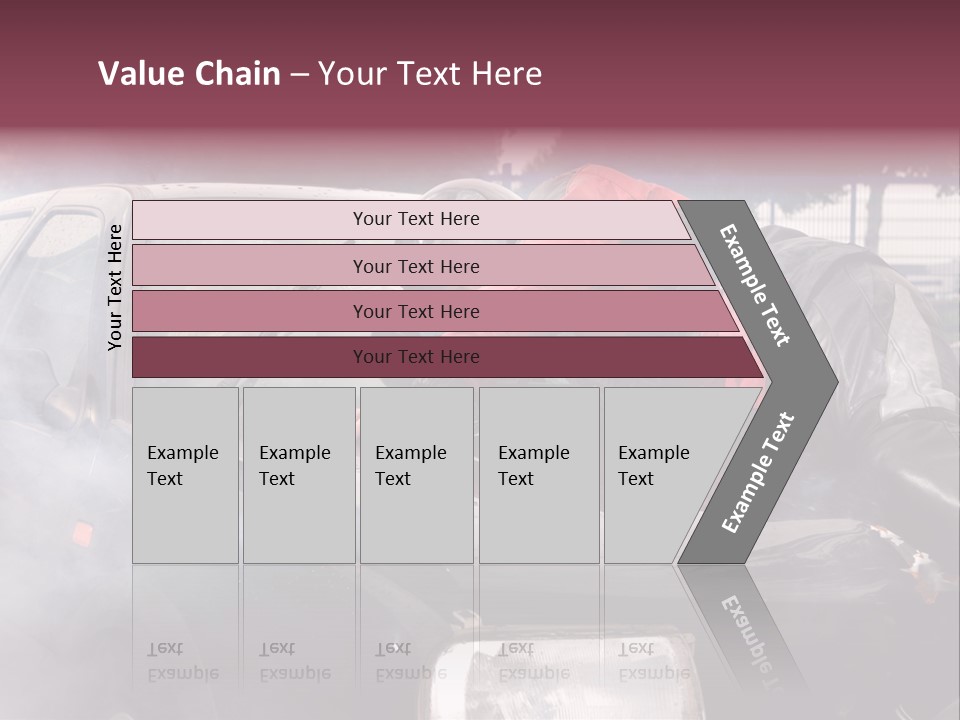 Lying Wet Windshield PowerPoint Template