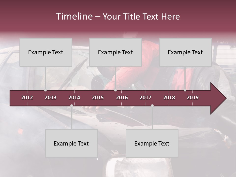 Lying Wet Windshield PowerPoint Template