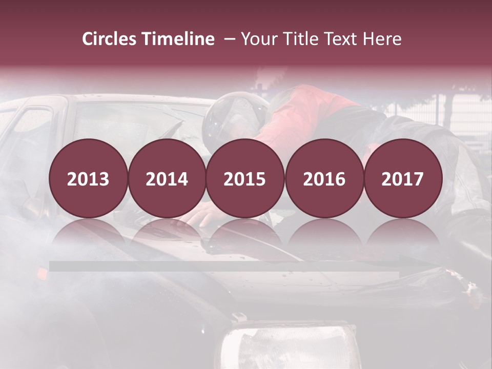 Lying Wet Windshield PowerPoint Template