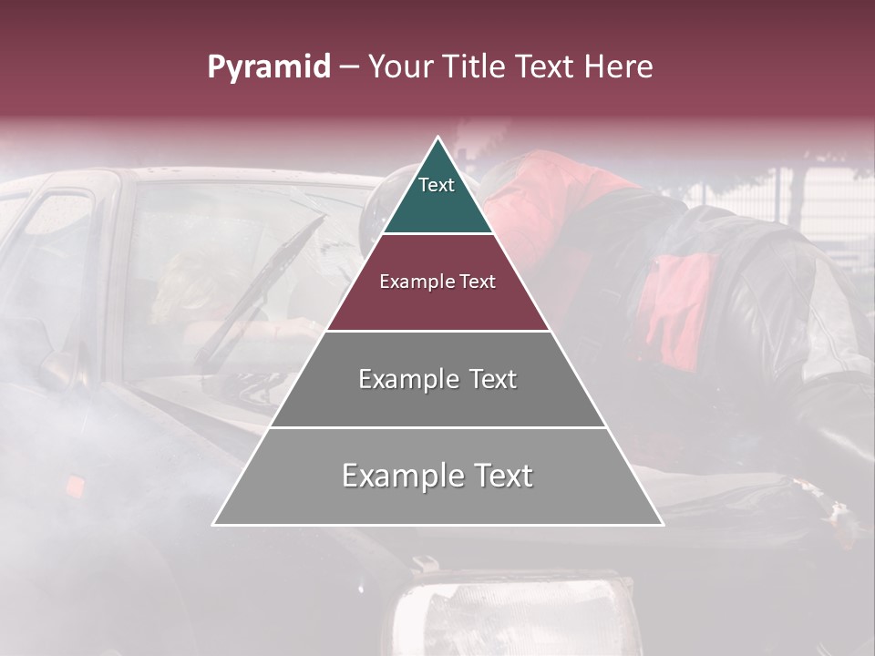 Lying Wet Windshield PowerPoint Template