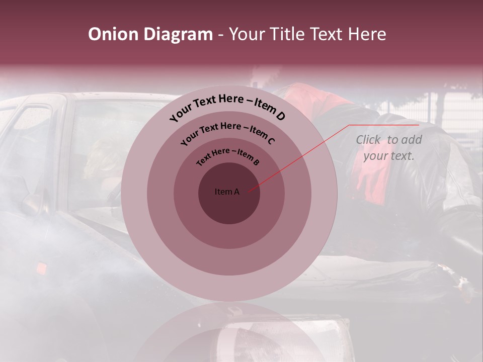Lying Wet Windshield PowerPoint Template