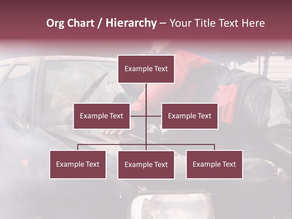 Lying Wet Windshield PowerPoint Template