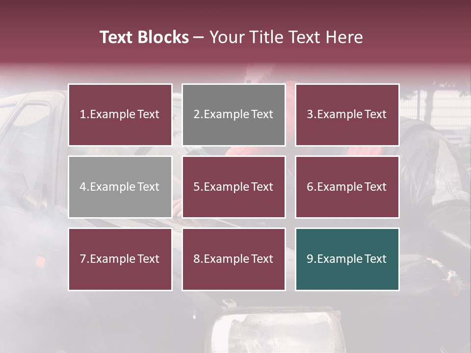 Lying Wet Windshield PowerPoint Template