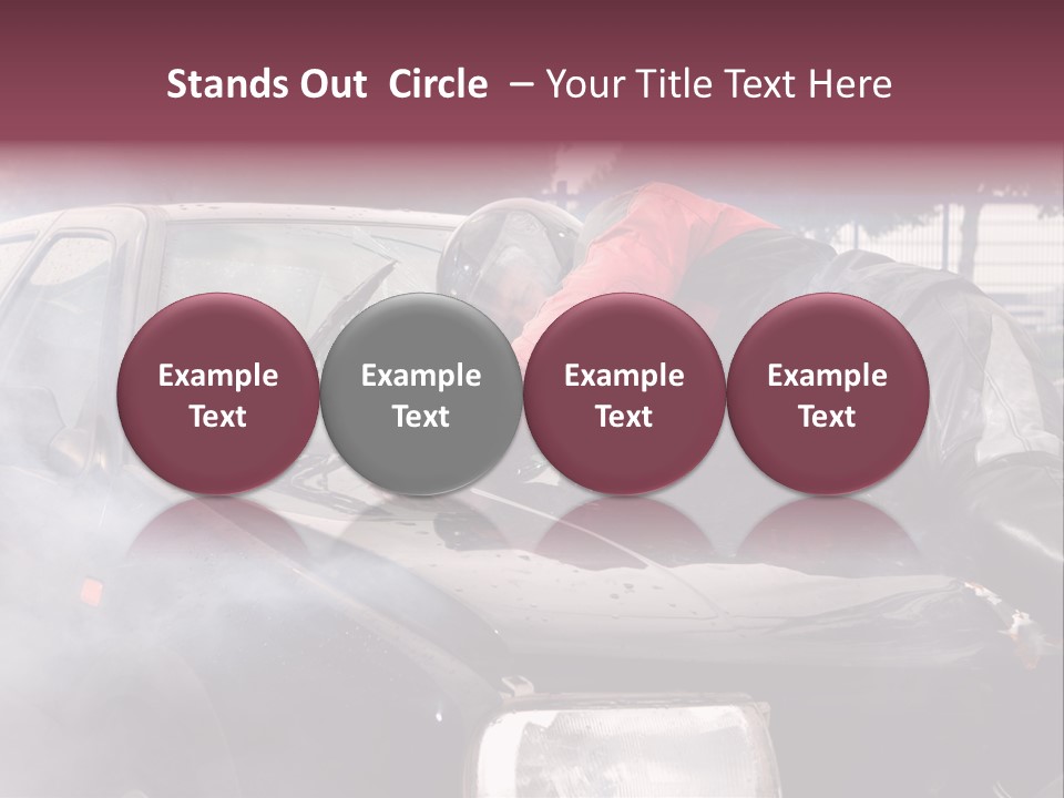 Lying Wet Windshield PowerPoint Template