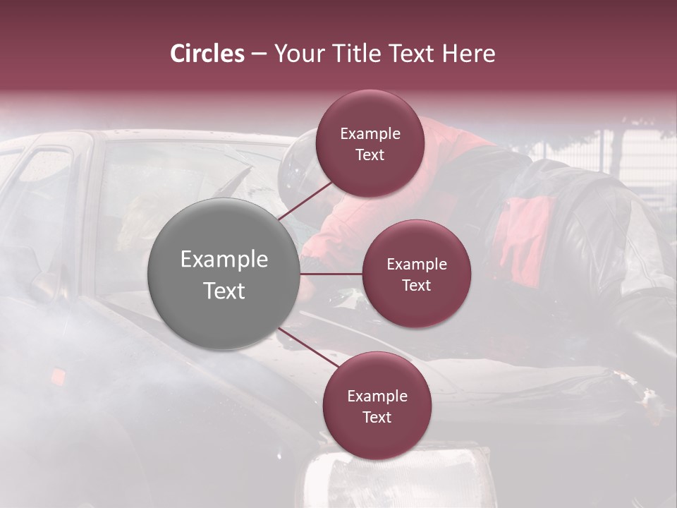 Lying Wet Windshield PowerPoint Template