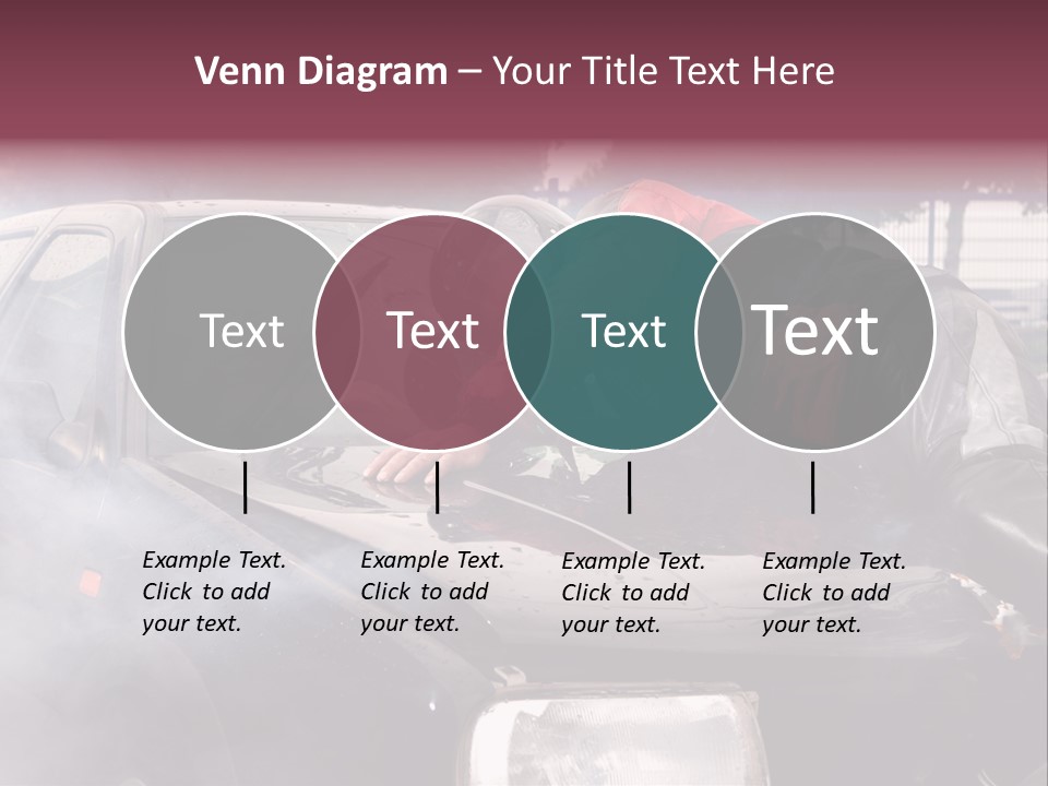 Lying Wet Windshield PowerPoint Template