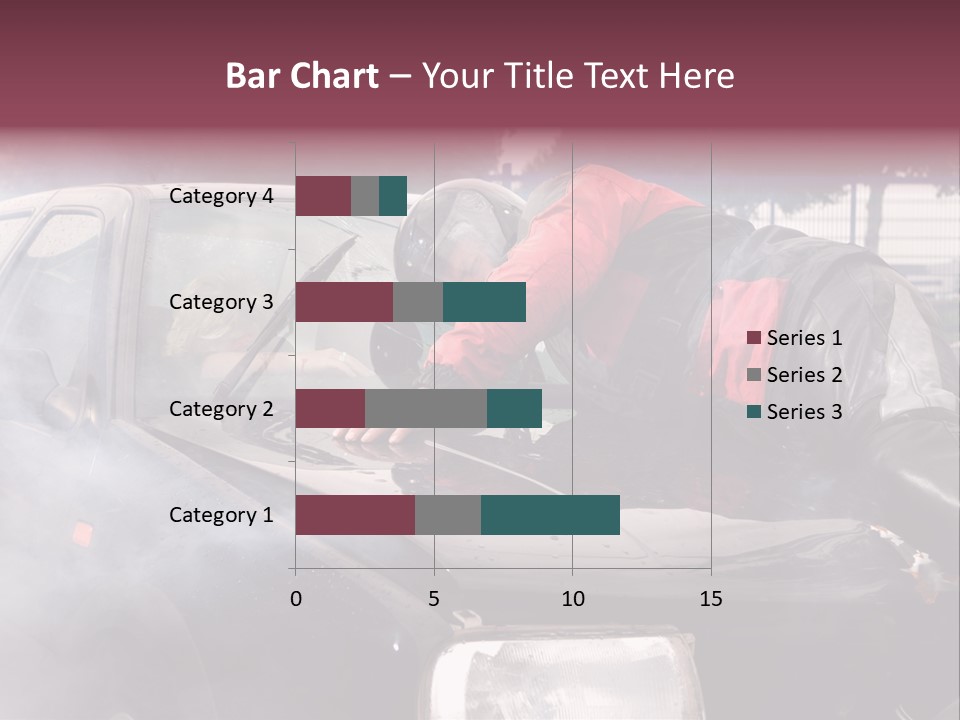 Lying Wet Windshield PowerPoint Template