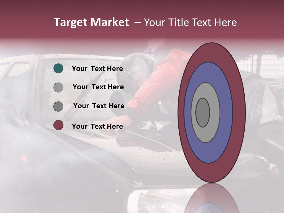 Lying Wet Windshield PowerPoint Template