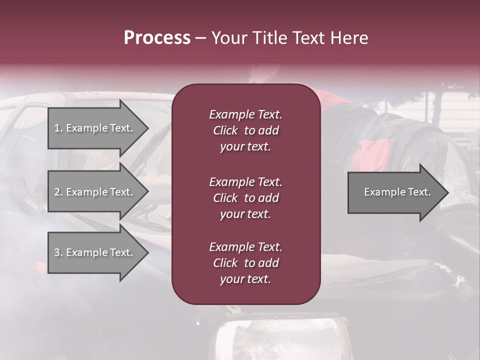 Lying Wet Windshield PowerPoint Template