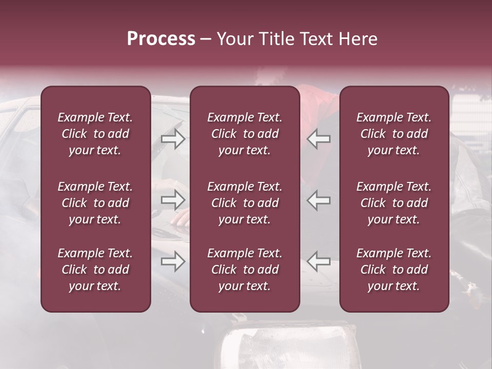 Lying Wet Windshield PowerPoint Template