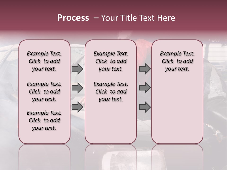 Lying Wet Windshield PowerPoint Template