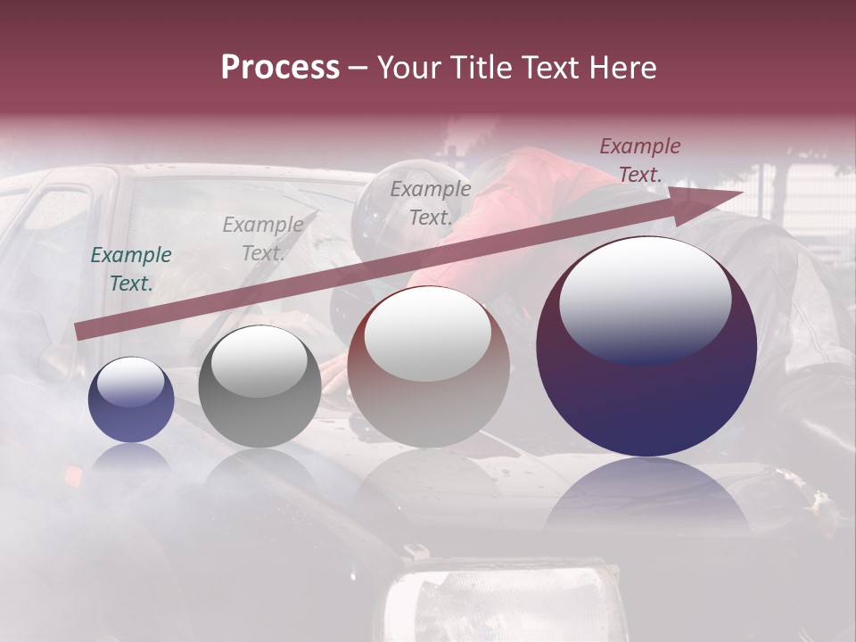 Lying Wet Windshield PowerPoint Template