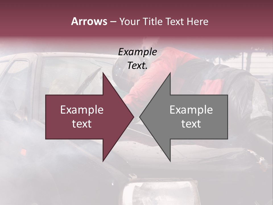 Lying Wet Windshield PowerPoint Template