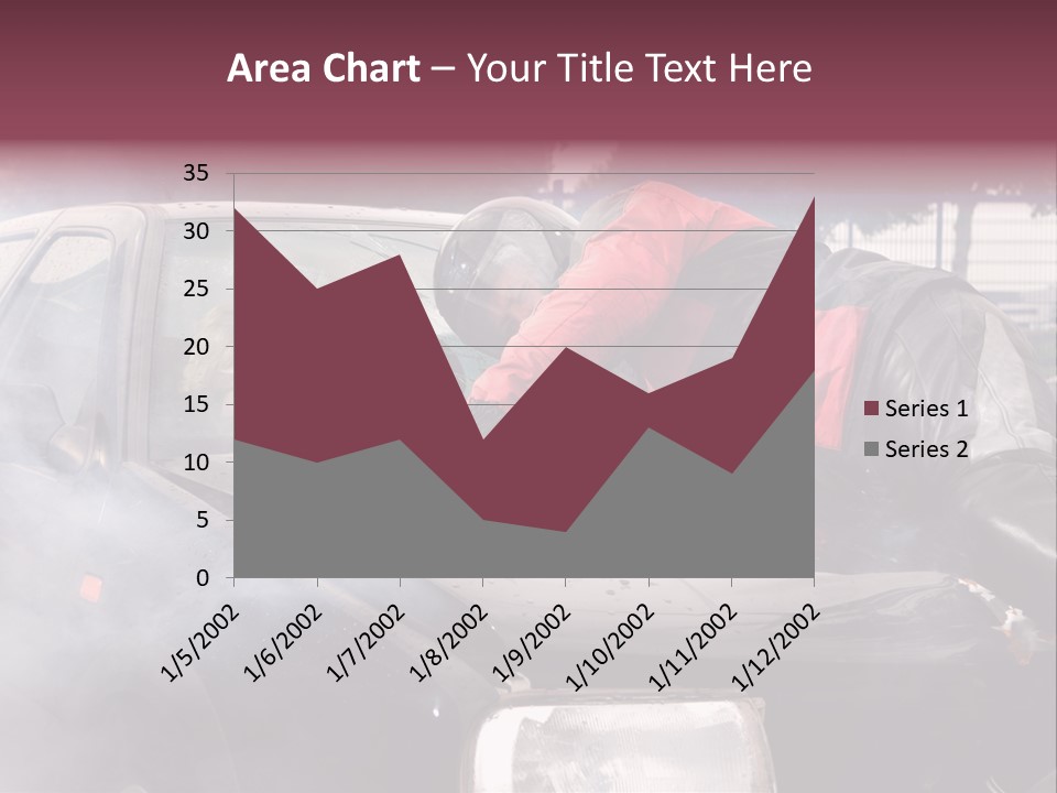 Lying Wet Windshield PowerPoint Template