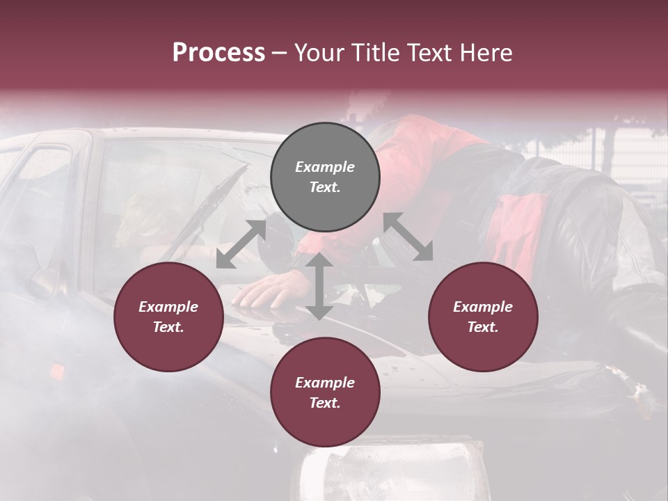 Lying Wet Windshield PowerPoint Template