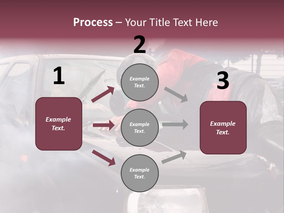 Lying Wet Windshield PowerPoint Template
