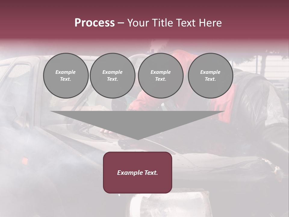 Lying Wet Windshield PowerPoint Template