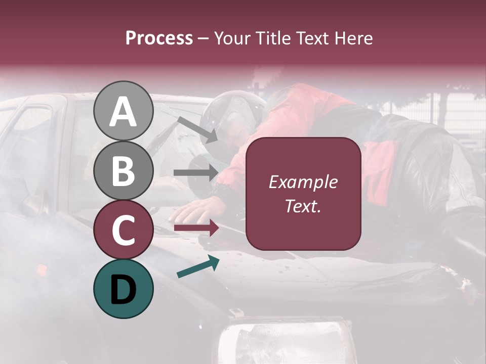 Lying Wet Windshield PowerPoint Template