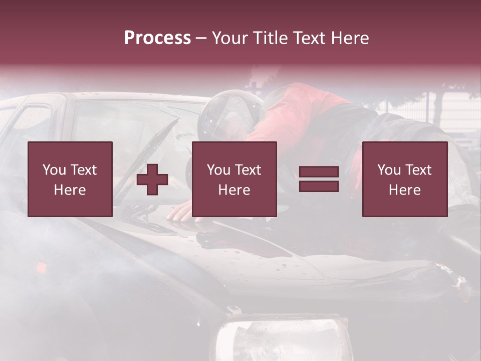 Lying Wet Windshield PowerPoint Template