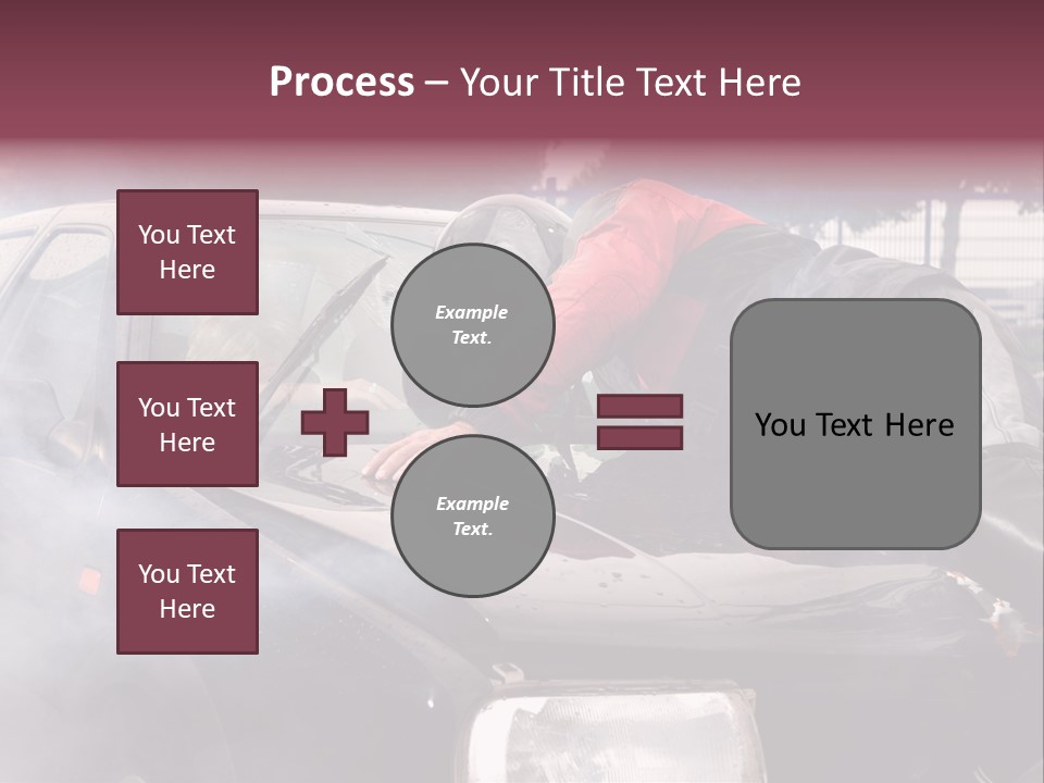 Lying Wet Windshield PowerPoint Template