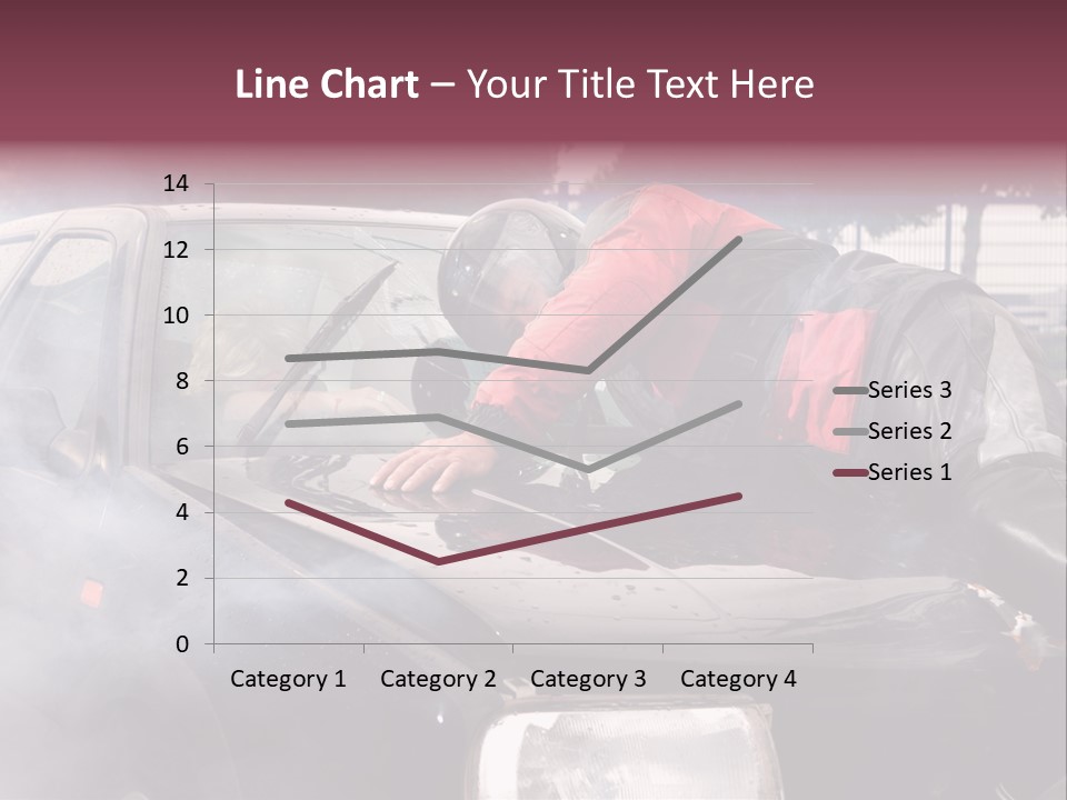 Lying Wet Windshield PowerPoint Template