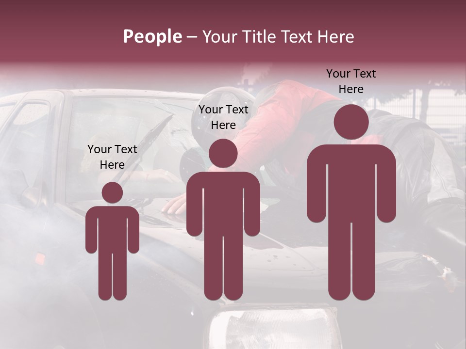 Lying Wet Windshield PowerPoint Template