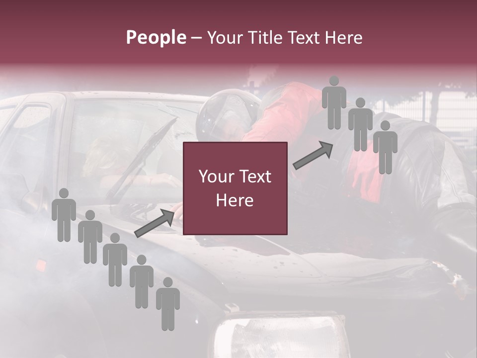Lying Wet Windshield PowerPoint Template