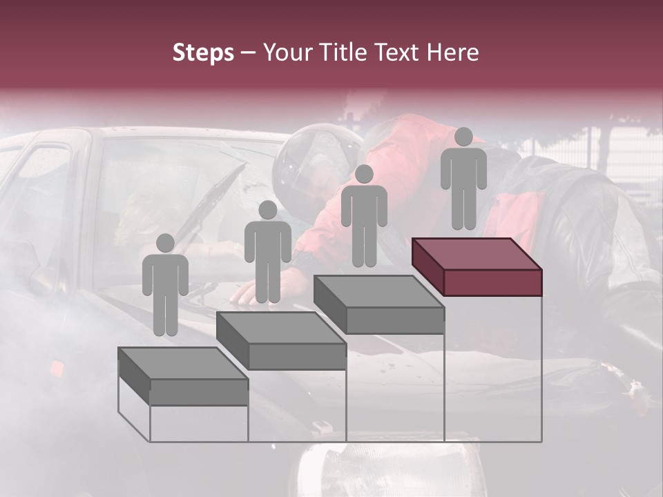 Lying Wet Windshield PowerPoint Template